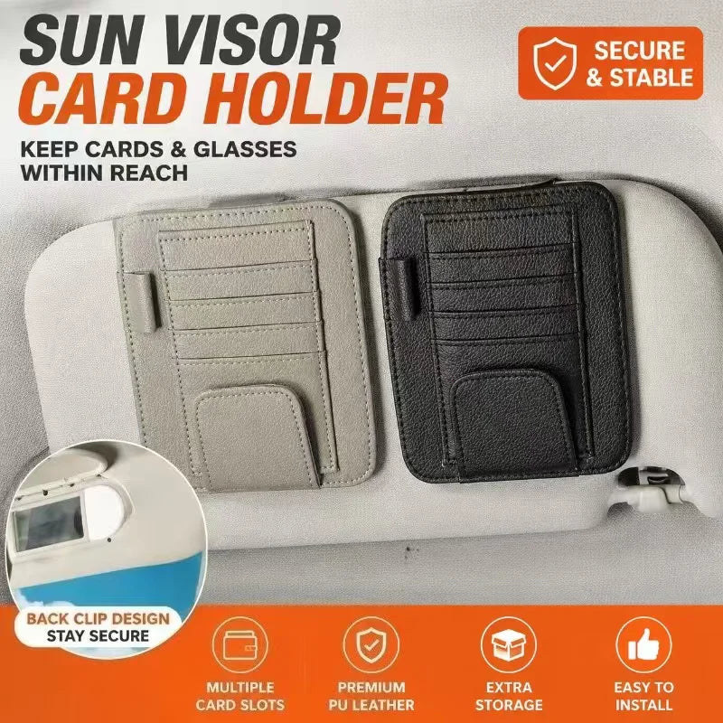 Sun Visor Organizer Clip On