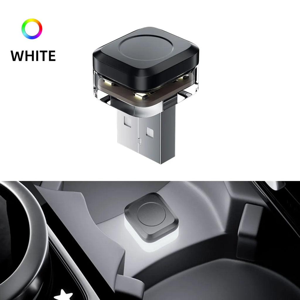 1Pcs Mini USB LED Car Light Decoration Atmosphere Lights Universal Emergency Lighting Decorative Ambient Lamp for PC Flat Car