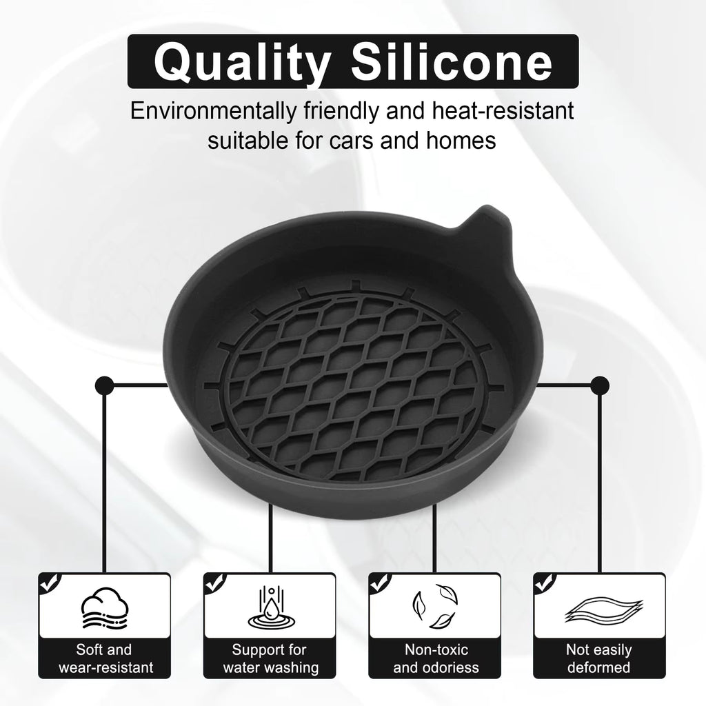 2/4Pcs Car Cup Holder Coaster Silicone Cup Holder Insert Universal Non-Slip Cup Holders Car Accessories Interior Silent Cup Pad