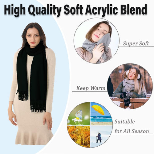 Luxurious Women's Winter Pashmina Shawl - Elegant Wrap for Weddings, Evenings, and Special Occasions | Perfect Gift for Birthdays, Christmas, and Mother's Day