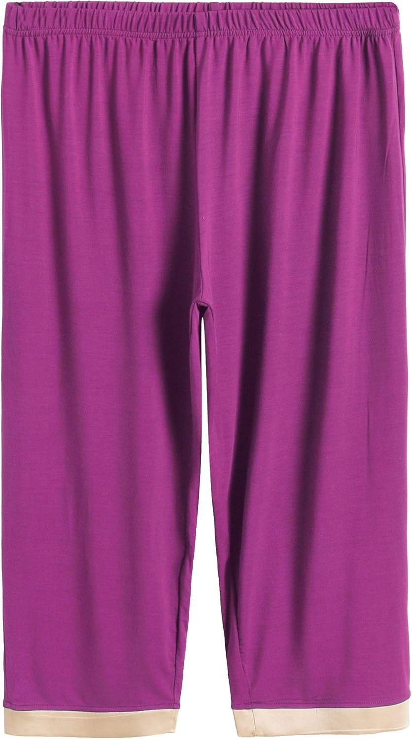 Women'S Sleepwear Tops with Capri Pants Pajama Sets