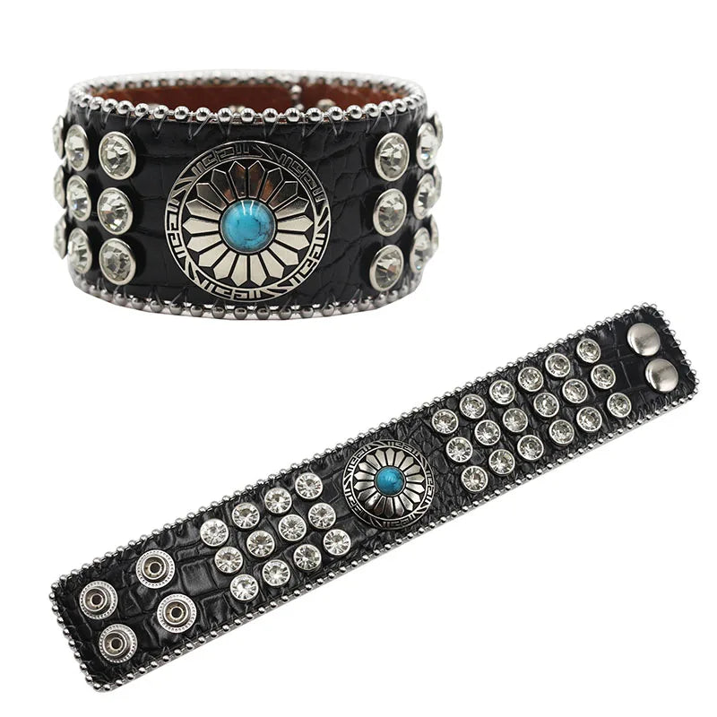 Rugged Leather Wristband