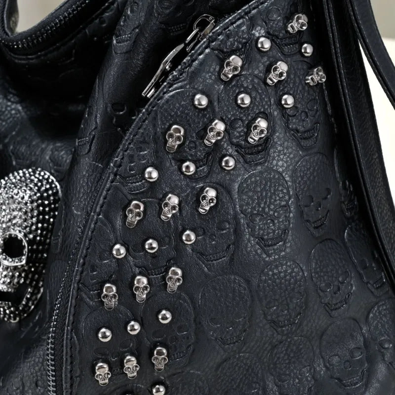 Leather Skull Bag