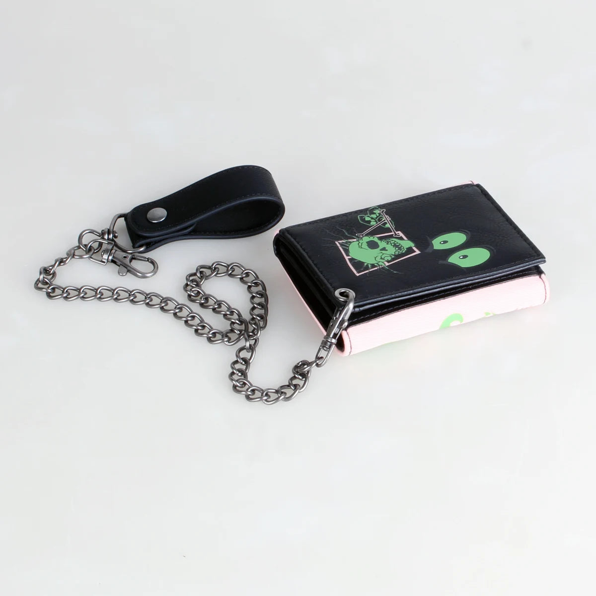 Leather Courage Wallet With Chain