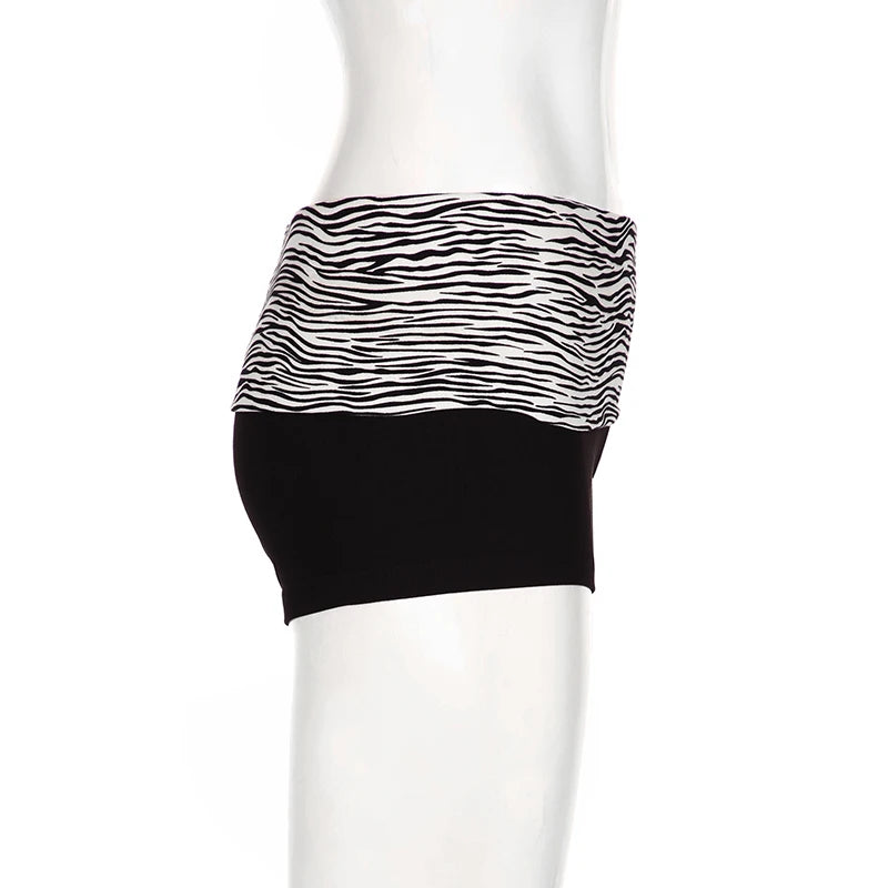 Zebra Mini Shorts