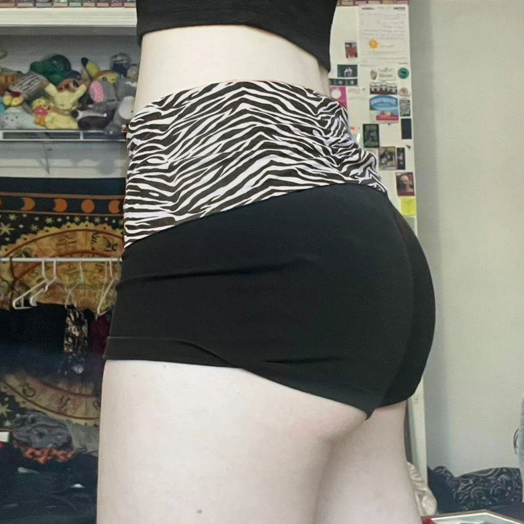 Zebra Mini Shorts