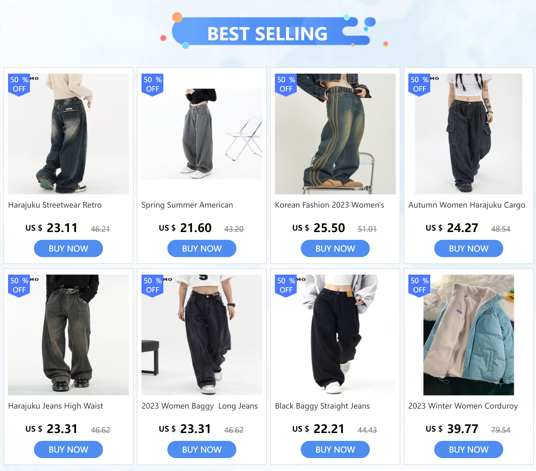 Faded Baggy Jeans