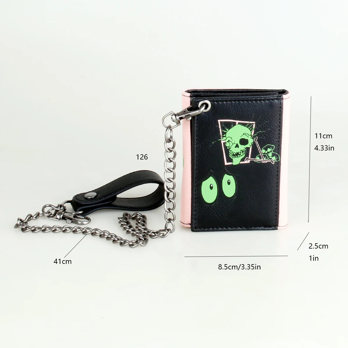Leather Courage Wallet With Chain