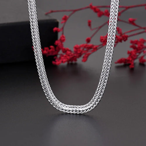 925 Sterling silver link bracelet + necklace