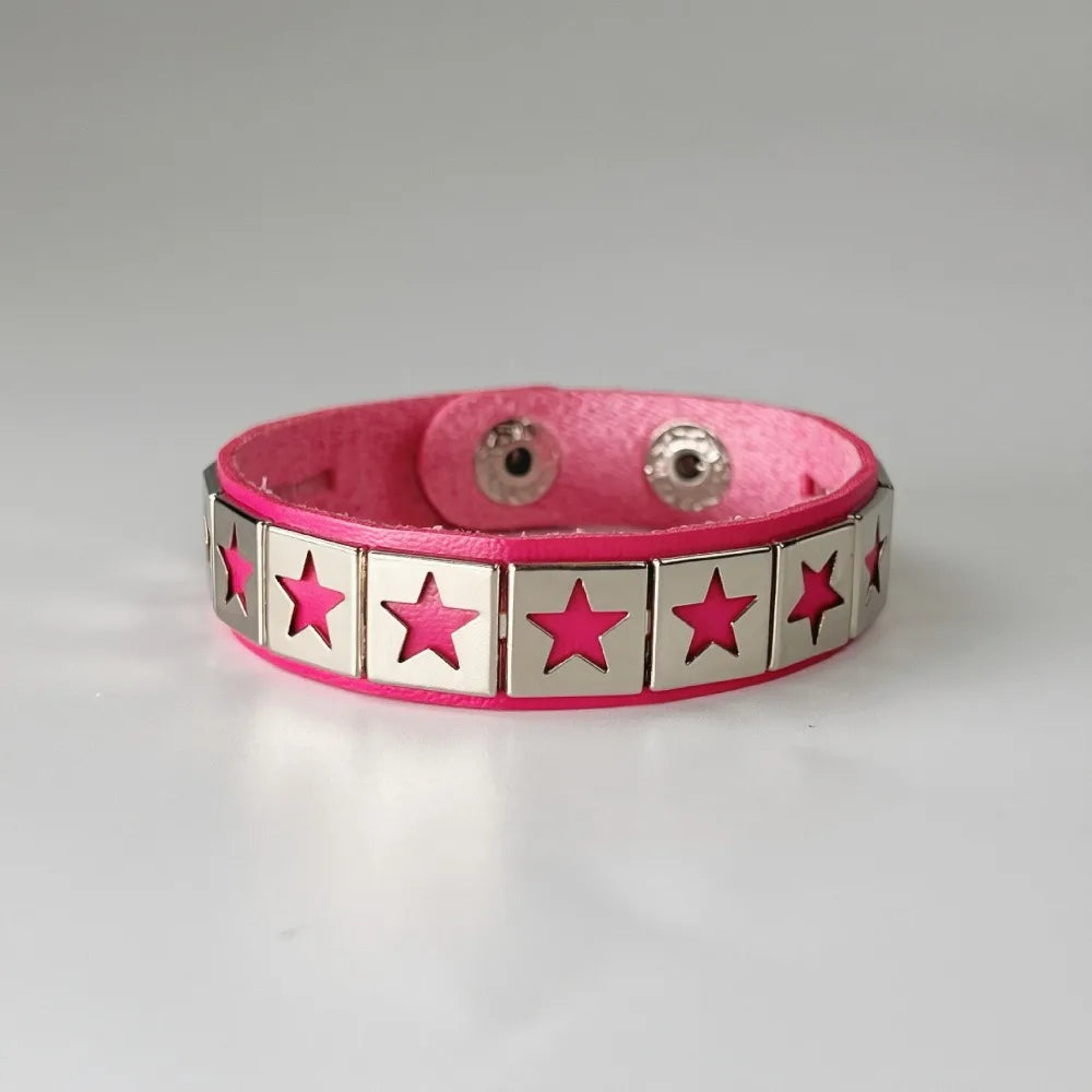 Star Leather Bracelet