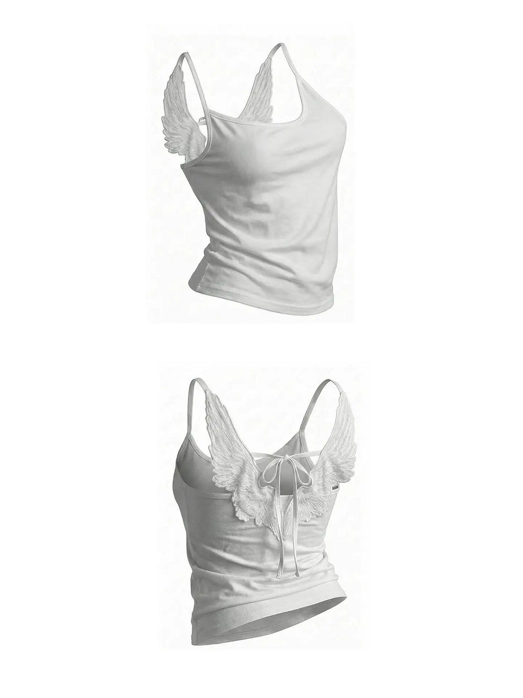 Angel Wings Embroidered Vest