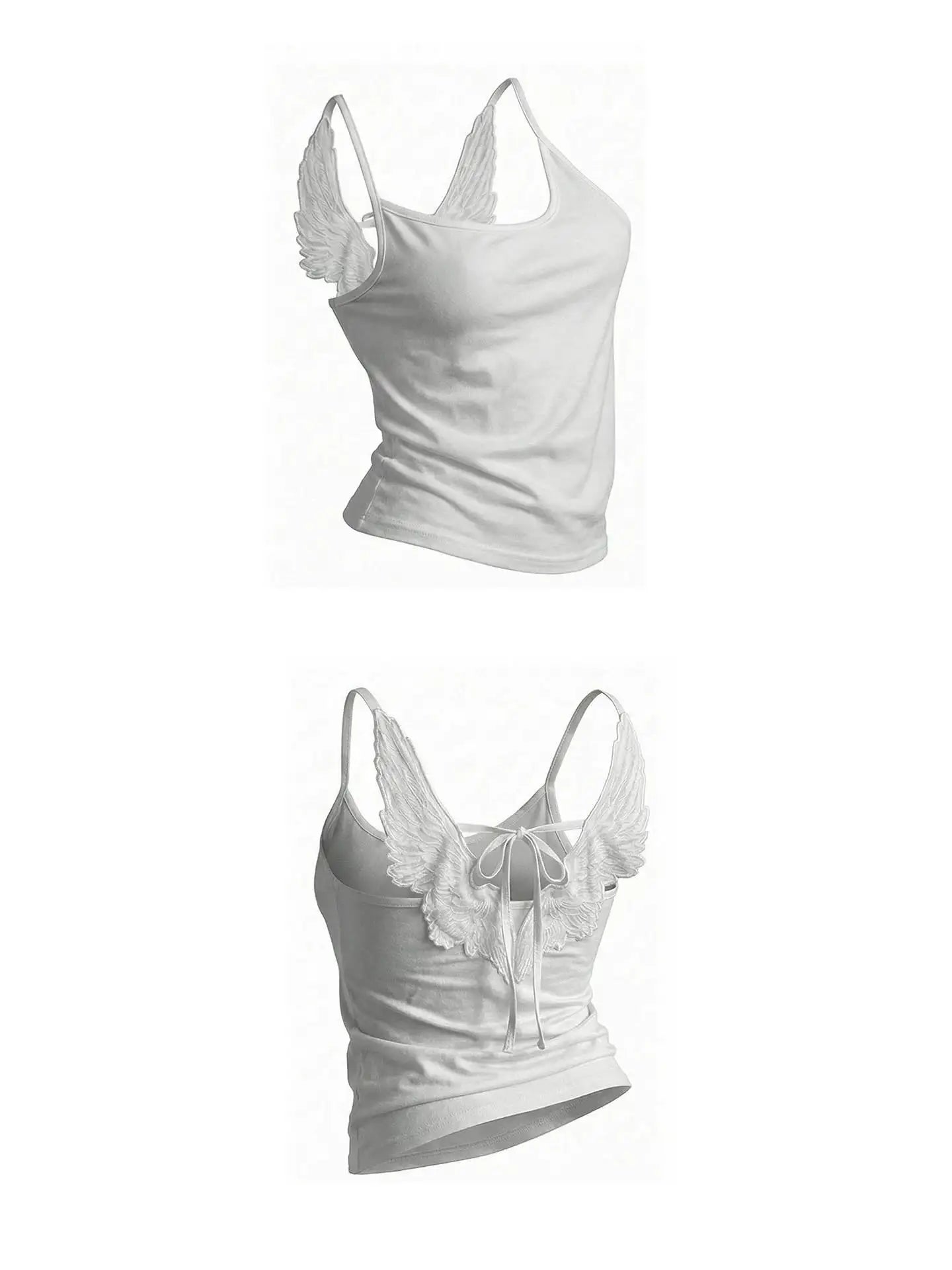 Angel Wings Embroidered Vest