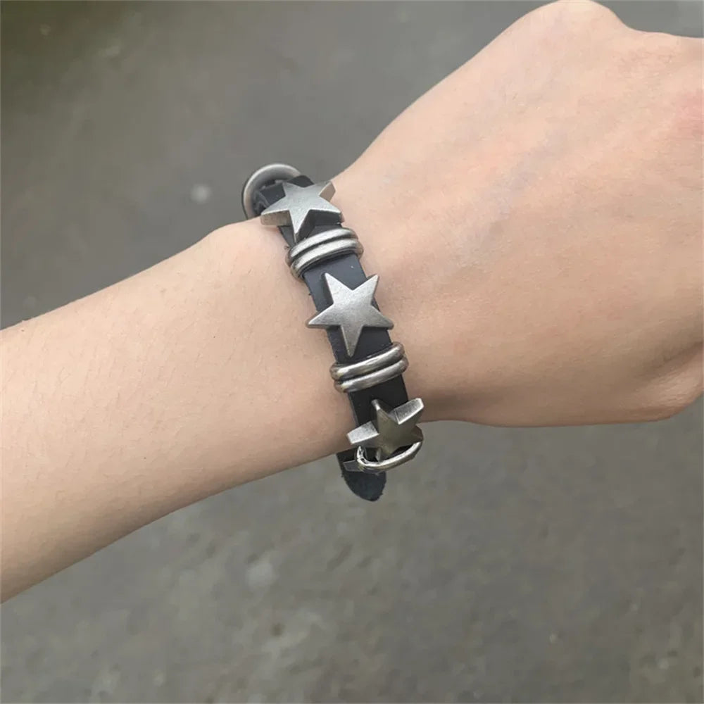B*thcin Leather Bracelet