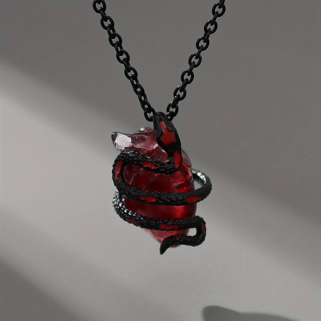 Snake Heart Necklace