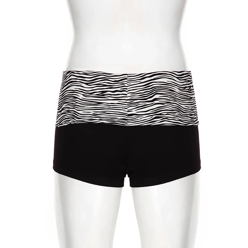 Zebra Mini Shorts