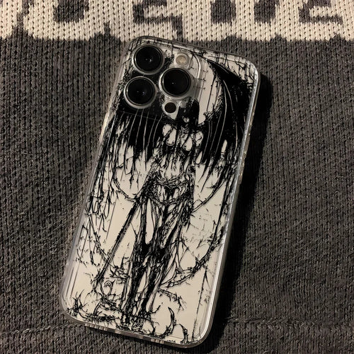 Punk Grunge Winged Dark Angel Phone Case in TPU