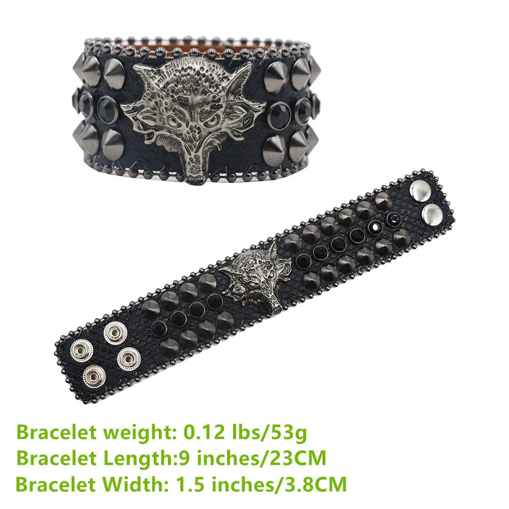 Rugged Leather Wristband