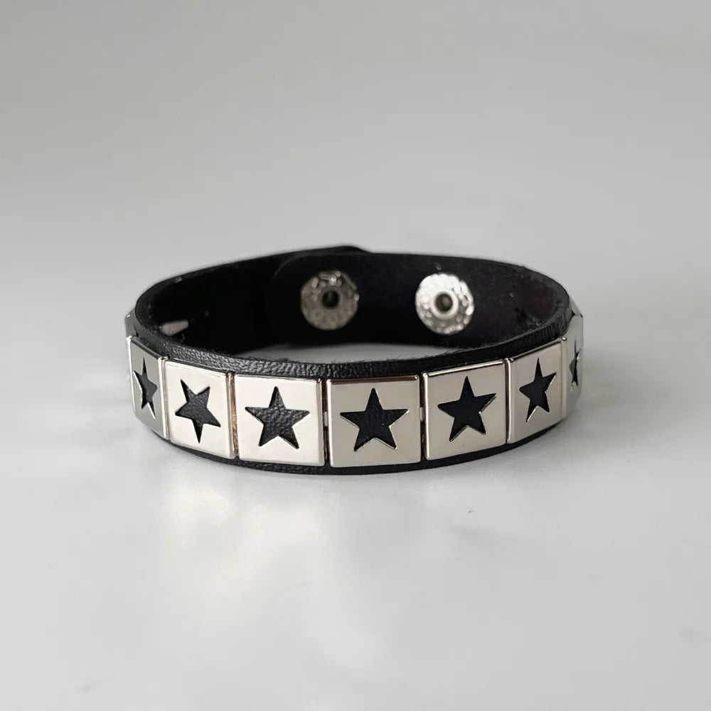Star Leather Bracelet