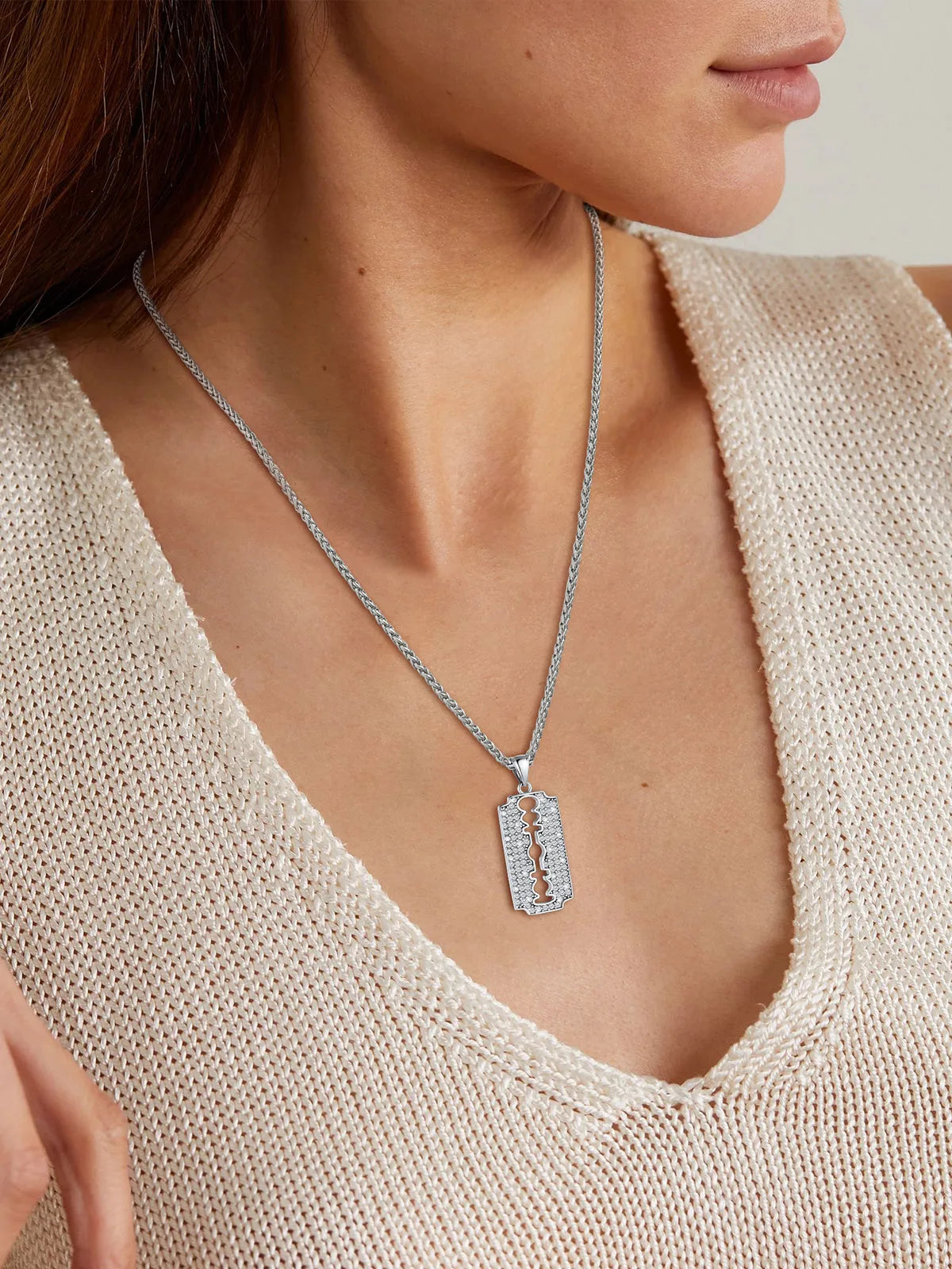 Blunt Blade Necklace