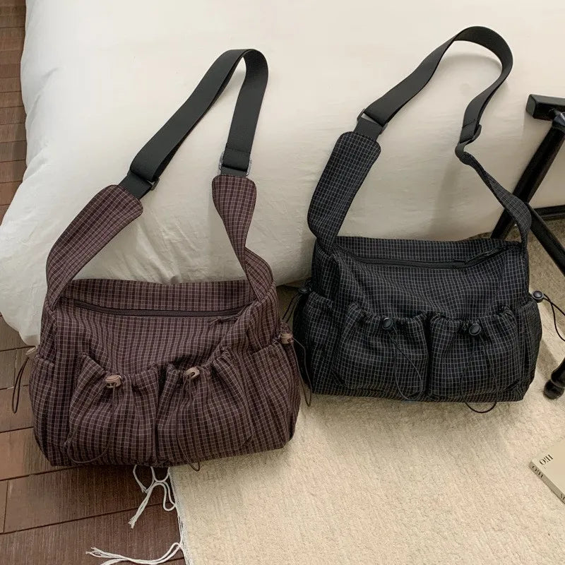 Simple Plaid Tote Bag