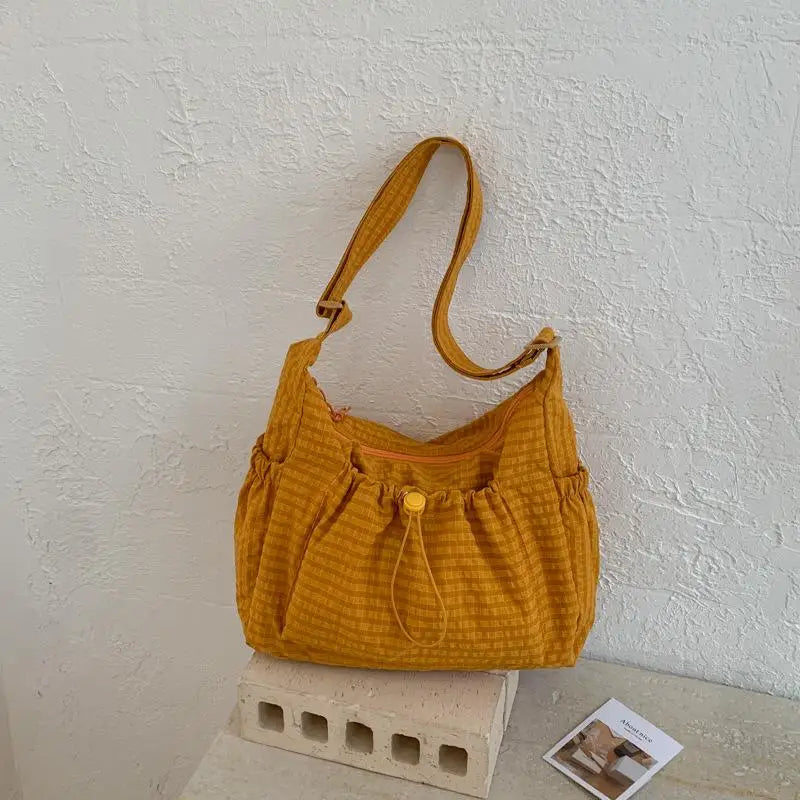 Simple Plaid Tote Bag
