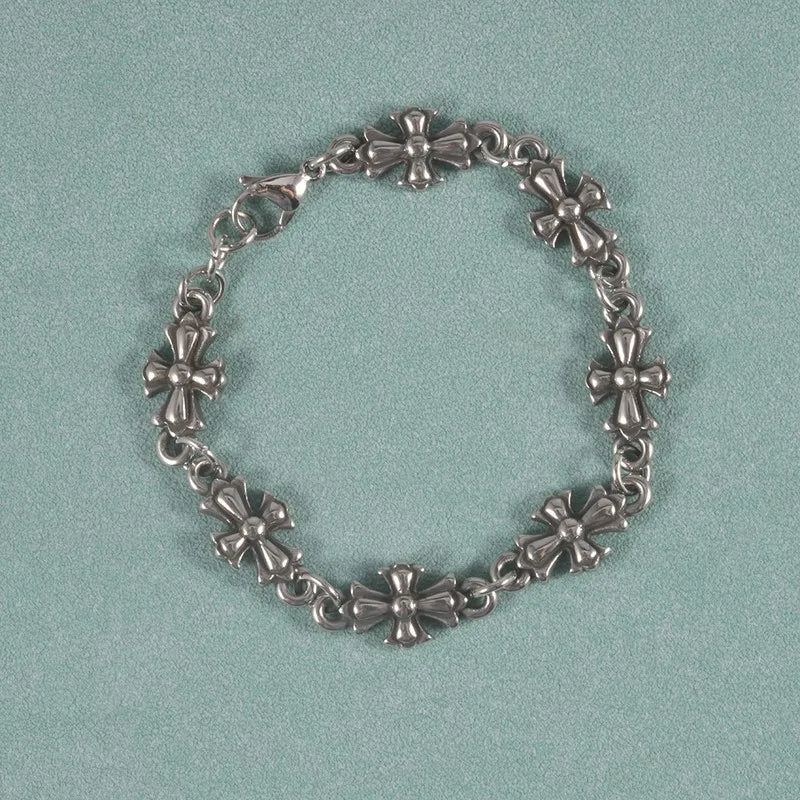 Cross Link Chain Bracelet