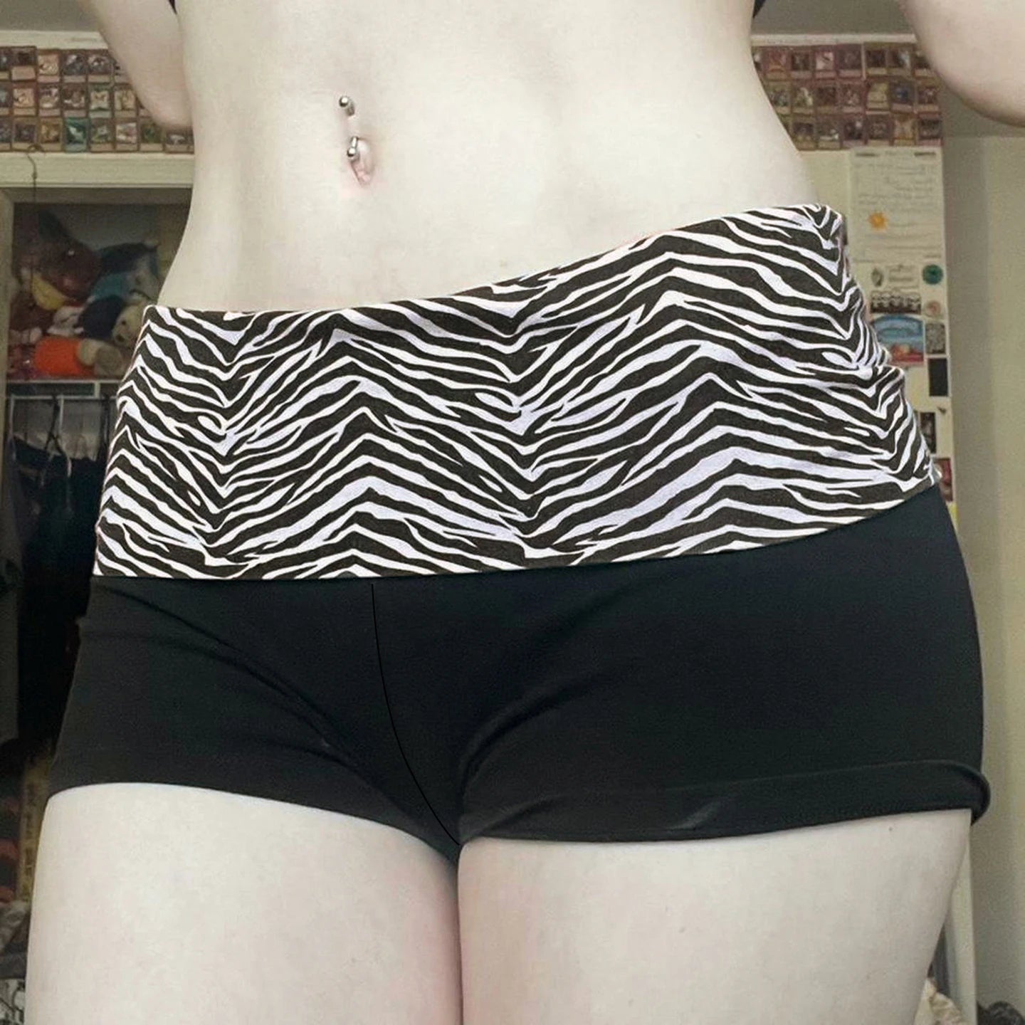 Zebra Mini Shorts