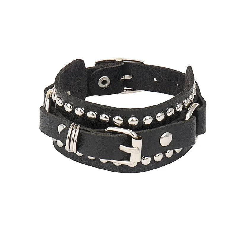 B*thcin Leather Bracelet