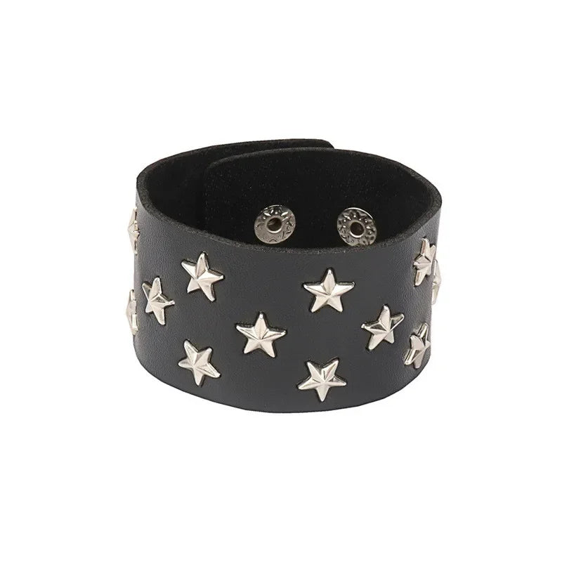 B*thcin Leather Bracelet
