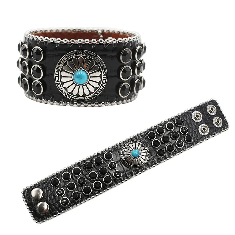 Rugged Leather Wristband