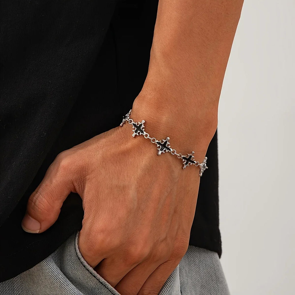 Cross Link Chain Bracelet