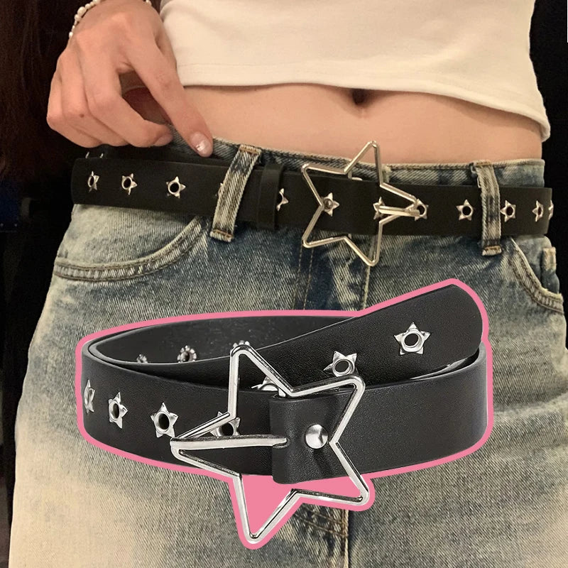 Star Leather Belt
