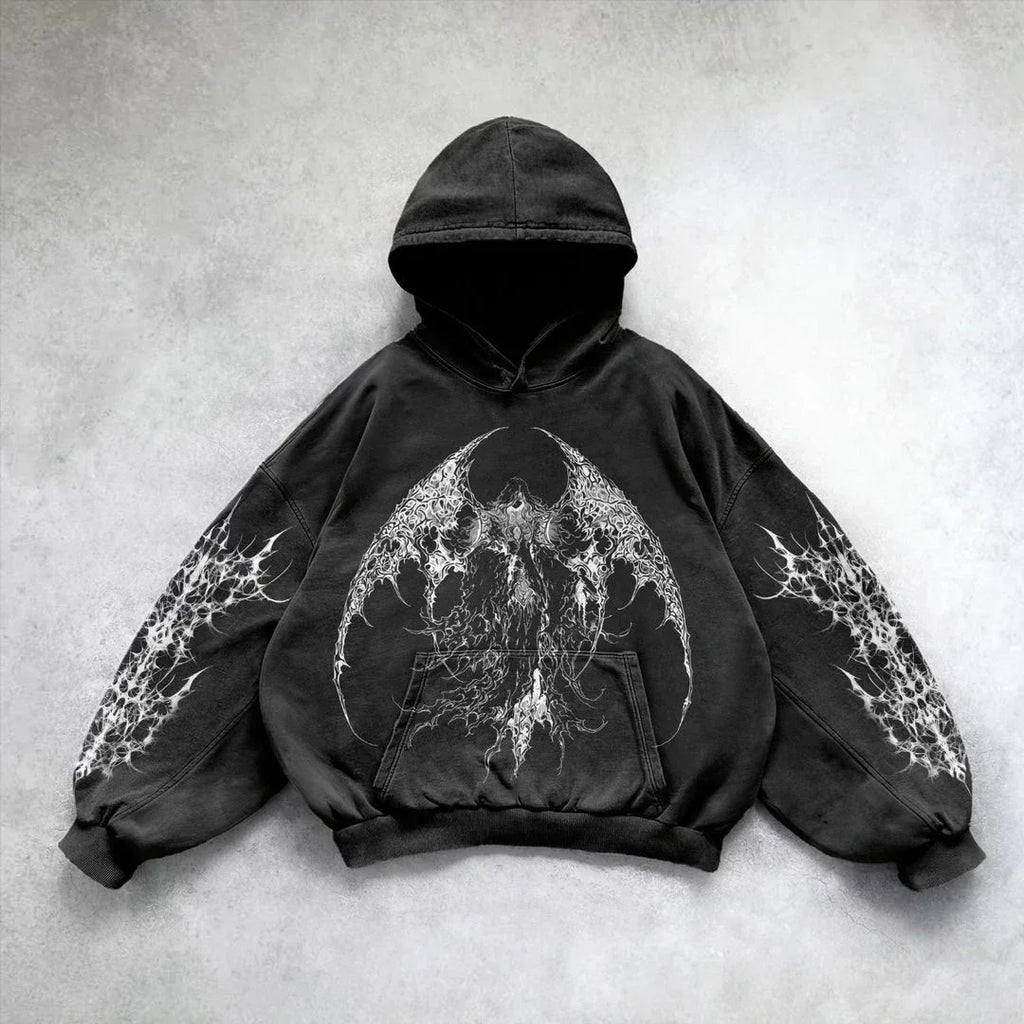 Faded Wings Oversized Hoodie
