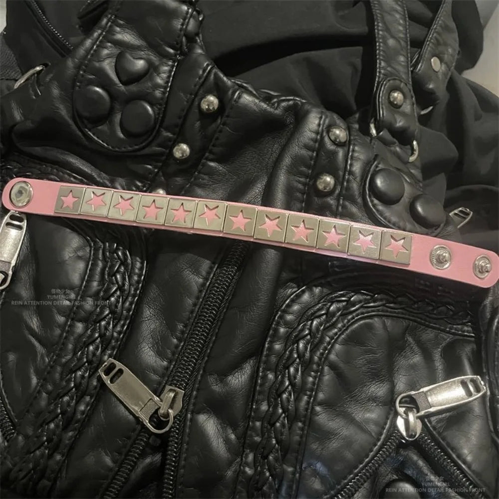 Star Leather Bracelet