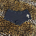 Cross Low Waist Shorts