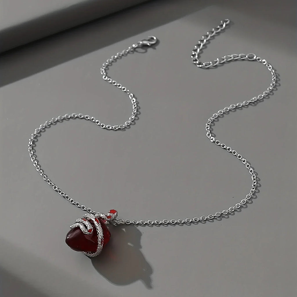Snake Heart Necklace