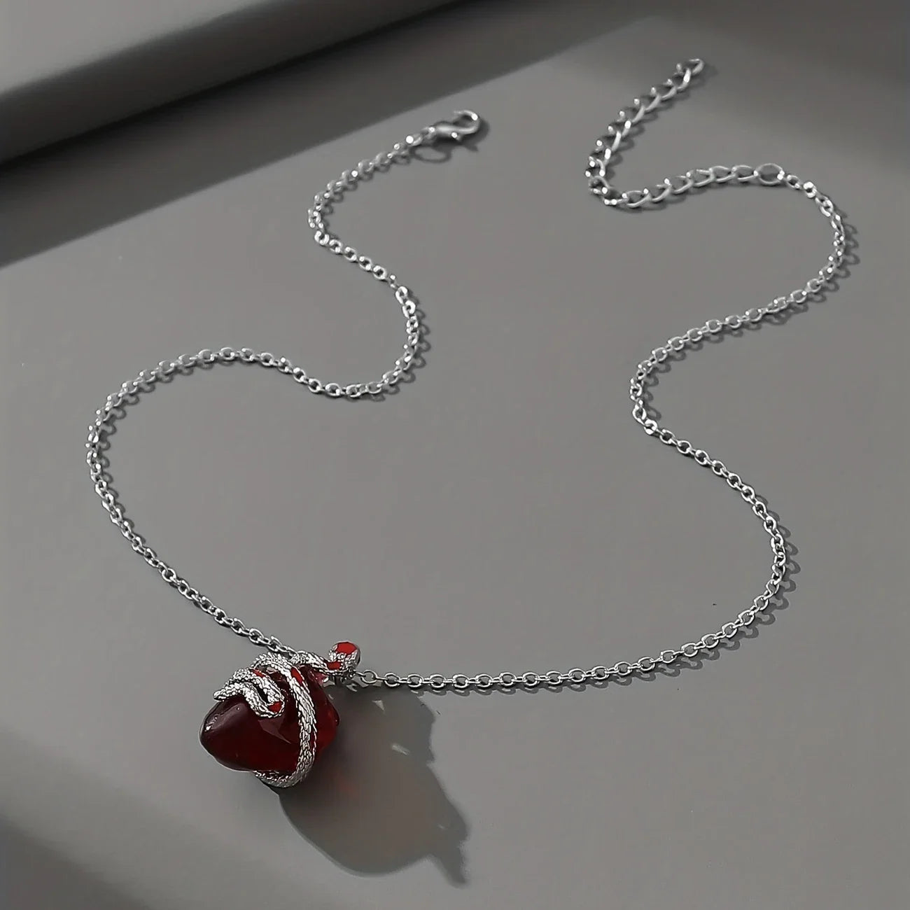 Snake Heart Necklace