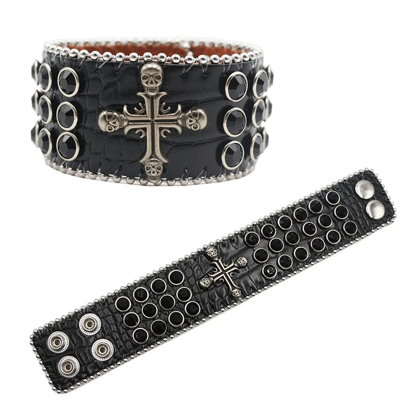 Rugged Leather Wristband