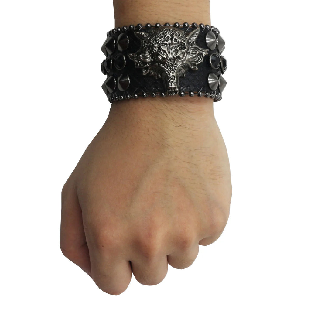 Rugged Leather Wristband