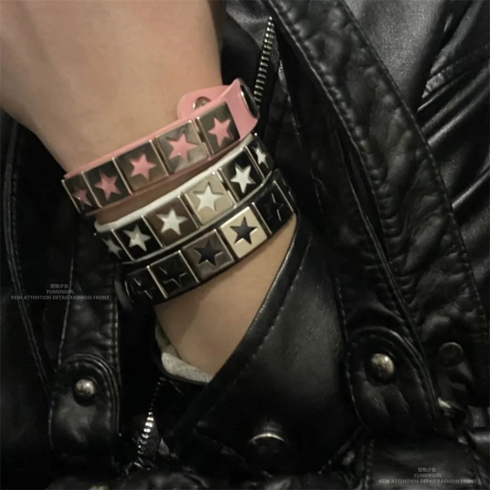 Star Leather Bracelet