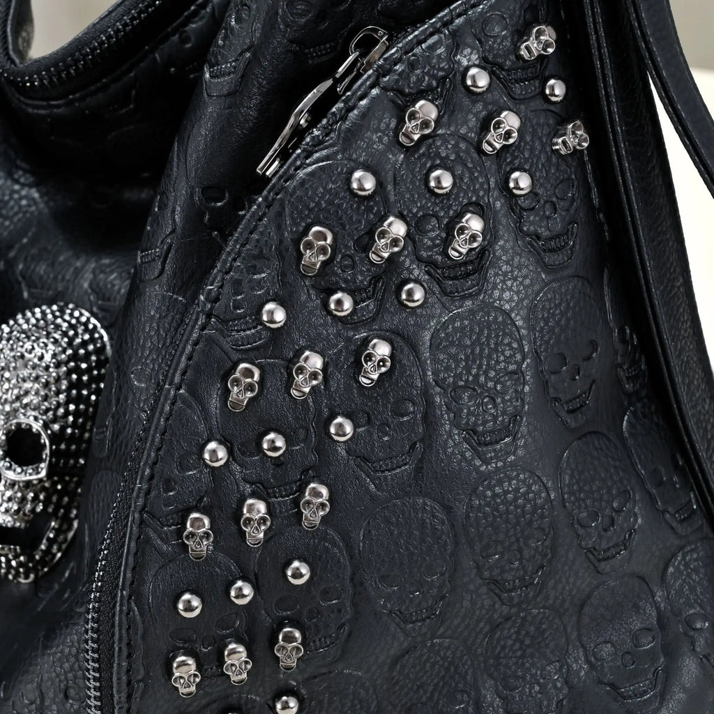 Leather Skull Bag