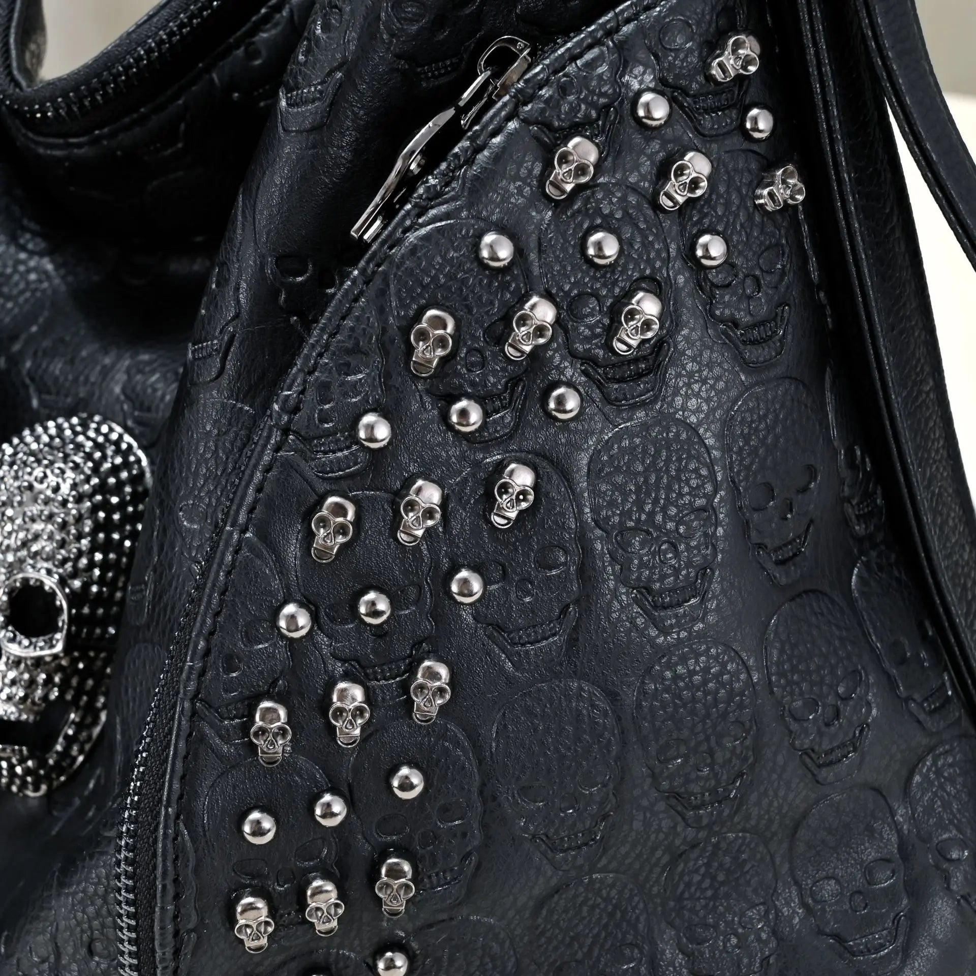 Leather Skull Bag