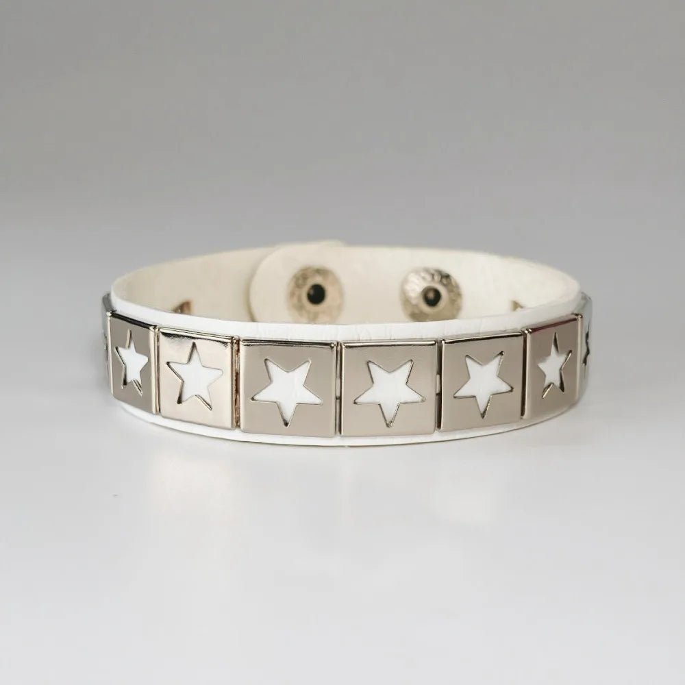 Star Leather Bracelet