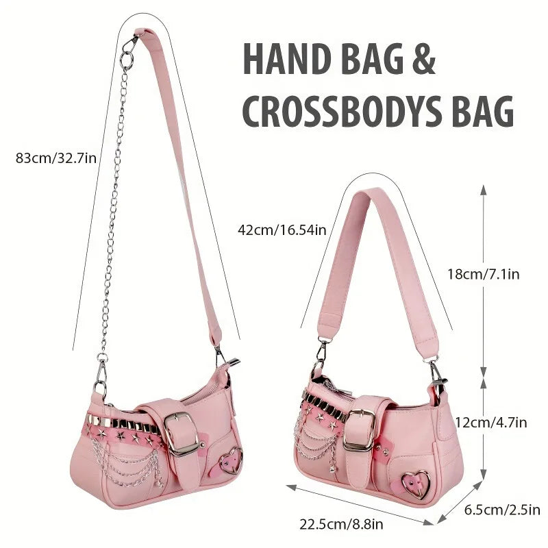 Heart n Chains Shoulder Bag