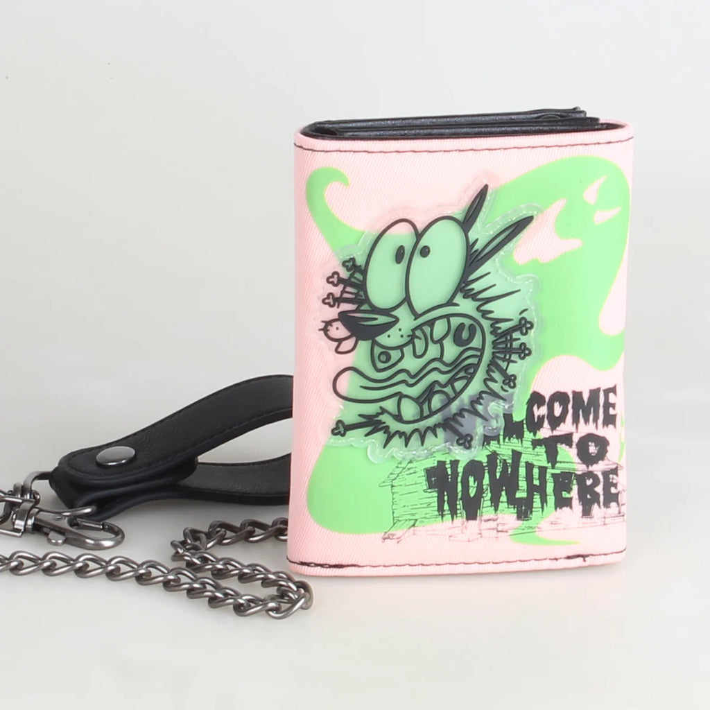 Leather Courage Wallet With Chain