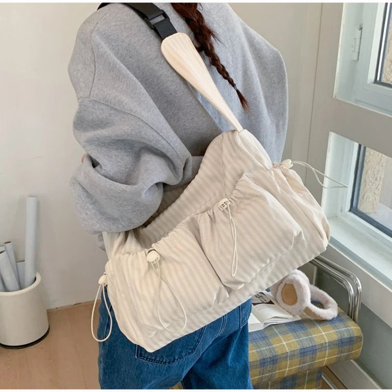 Simple Plaid Tote Bag
