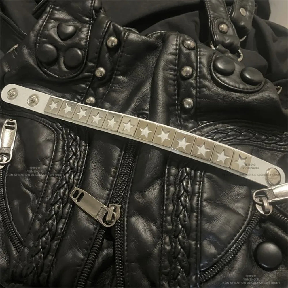 Star Leather Bracelet