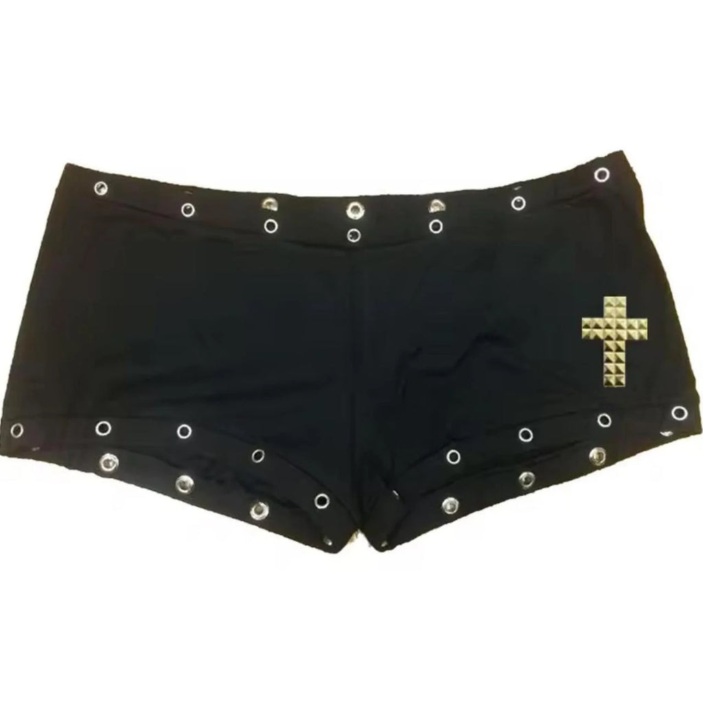 Cross Low Waist Shorts