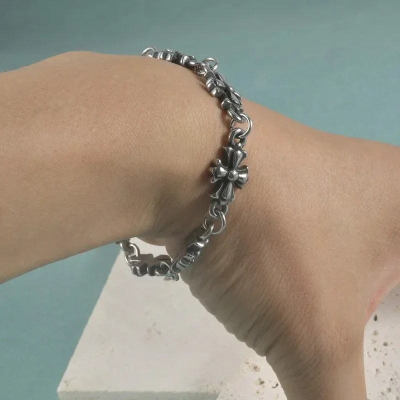 Cross Link Chain Bracelet