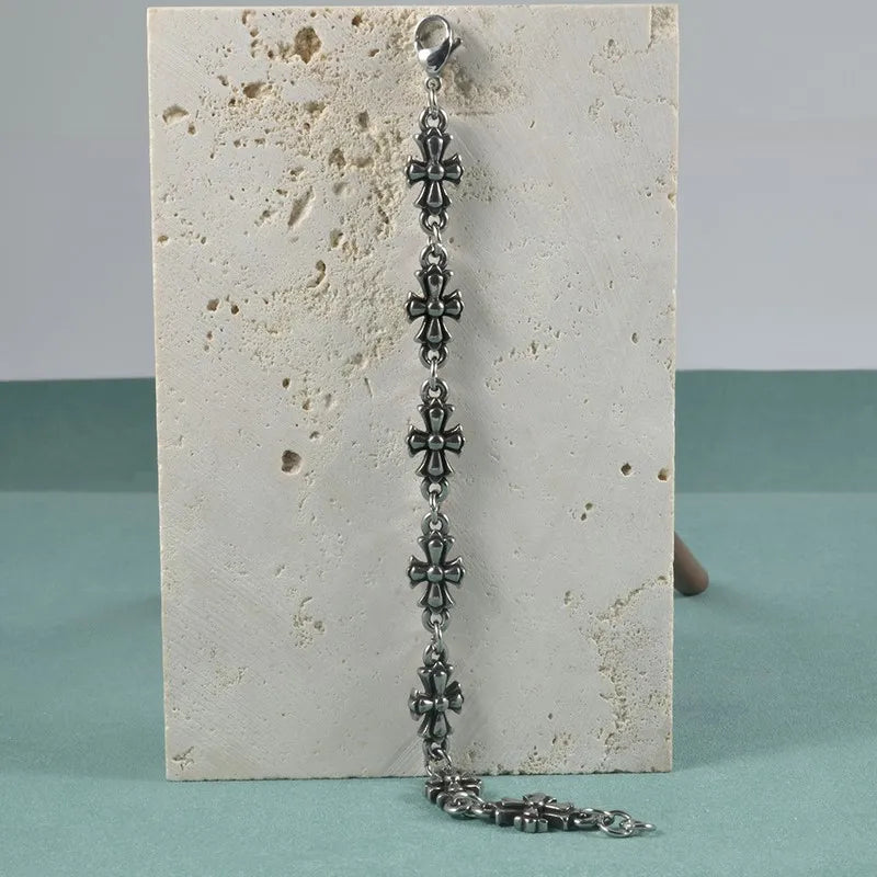 Cross Link Chain Bracelet